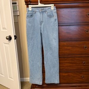 Classic Light Blue Straight Leg Women's Jeans